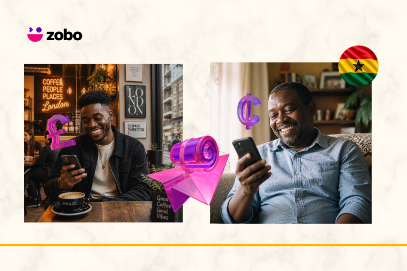 Money transfer to Ghana from the UK with Zobo